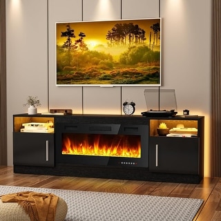 Bossin 70" Fireplace TV Stand with 36" Electric Fireplace, TV Stand for ...